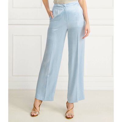 Marc Cain Spodnie Loose fit high waist błękitny 42 Marc Cain Spodnie Loose fit high waist błękitny 42