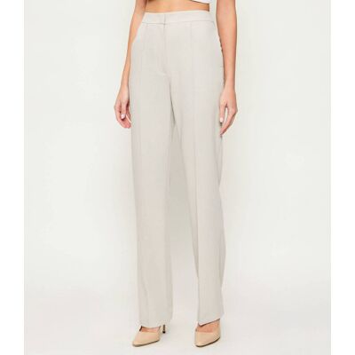 Patrizia Pepe Spodnie flare fit beżowy 36 Patrizia Pepe Spodnie flare fit beżowy 36