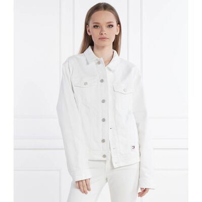 Tommy Jeans Kurtka jeansowa Regular Fit biały M Tommy Jeans Kurtka jeansowa Regular Fit biały M