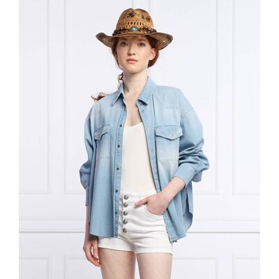 DONDUP - made in Italy Koszula Oversize fit niebieski 34 DONDUP - made in Italy Koszula Oversize fit niebieski 34
