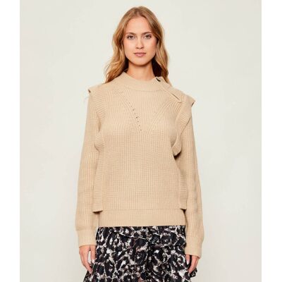 Silvian Heach Sweter Regular Fit beżowy L Silvian Heach Sweter Regular Fit beżowy L
