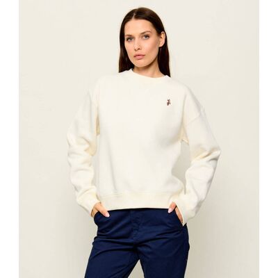 US Polo ASSN Bluza Loose fit ecru M US Polo ASSN Bluza Loose fit ecru M