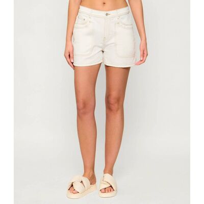 Ba&sh; Jeansowe szorty BEVY Regular Fit ecru 36 Ba&sh; Jeansowe szorty BEVY Regular Fit ecru 36