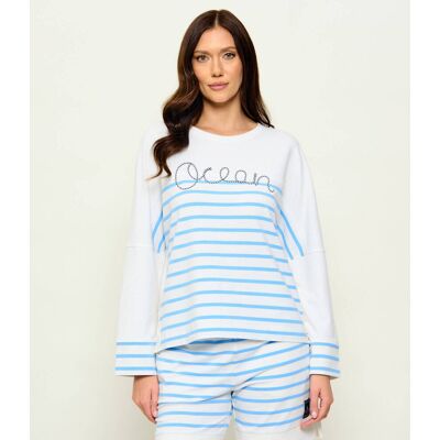 Marc Cain Bluza Loose fit biały 36 Marc Cain Bluza Loose fit biały 36