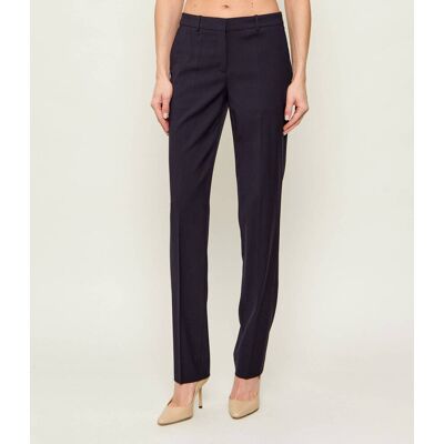 Boss BLACK Wełniane spodnie Tameah Slim Fit granatowy 36 Boss BLACK Wełniane spodnie Tameah Slim Fit granatowy 36
