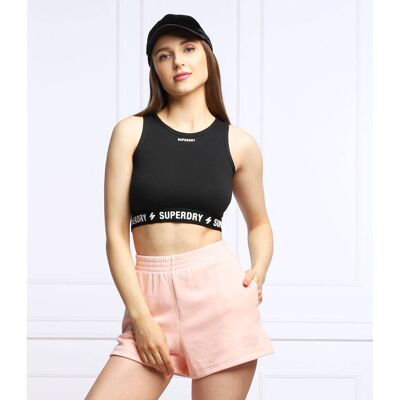 Superdry Top Cropped Fit czarny XS Superdry Top Cropped Fit czarny XS