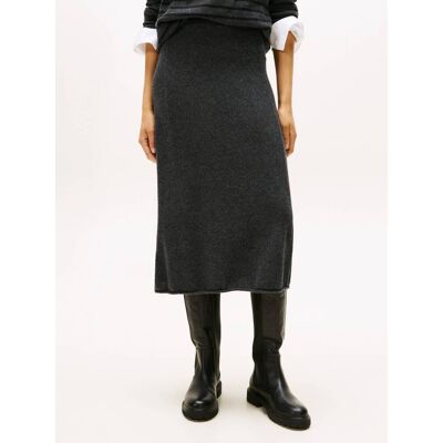 Tommy Hilfiger Wełniana spódnica szary S Tommy Hilfiger Wełniana spódnica szary S