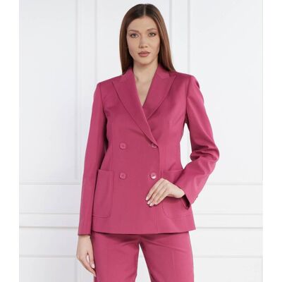 Weekend MaxMara Wełniana marynarka Regular Fit fuksja 34 Weekend MaxMara Wełniana marynarka Regular Fit fuksja 34