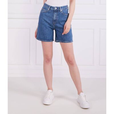 Tommy Hilfiger Szorty DNM FLARE SHORT HW JUNE Regular Fit denim granatowy 25 Tommy Hilfiger Szorty DNM FLARE SHORT HW JUNE Regular Fit denim granatowy 25