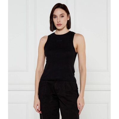 Guess ACTIVE Top GELSEY Slim Fit czarny XS Guess ACTIVE Top GELSEY Slim Fit czarny XS