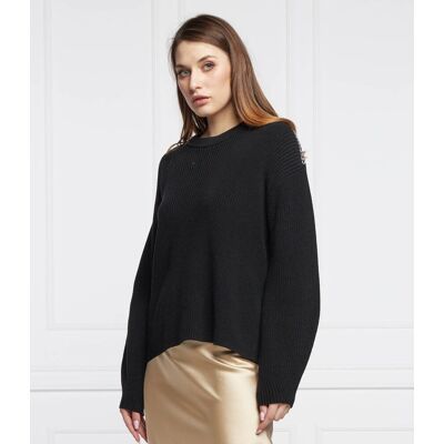 HUGO Sweter Sheliyera Relaxed fit czarny XS HUGO Sweter Sheliyera Relaxed fit czarny XS