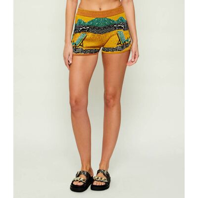 Desigual Szorty TULUM Slim Fit musztardowy L Desigual Szorty TULUM Slim Fit musztardowy L