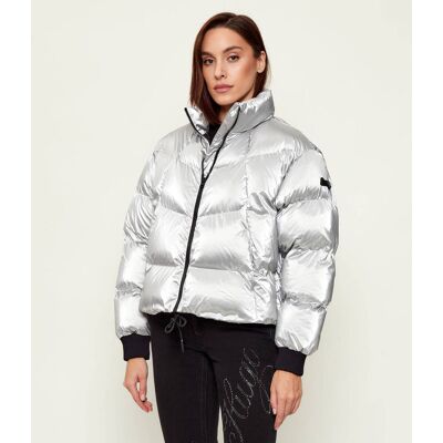 Hugo Blue Kurtka Fiorella-1_B Regular Fit srebrny M Hugo Blue Kurtka Fiorella-1_B Regular Fit srebrny M