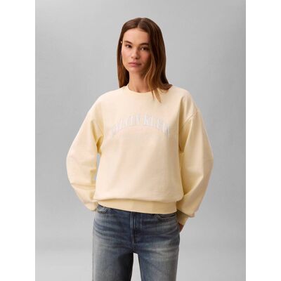 Calvin Klein Jeans Bluza Loose fit żółty M Calvin Klein Jeans Bluza Loose fit żółty M