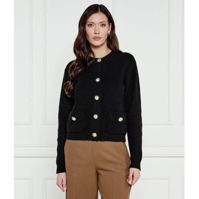 Joop! Kardigan 58 KN58Kimberly Regular Fit z dodatkiem wełny i kaszmiru czarny 34 Joop! Kardigan 58 KN58Kimberly Regular Fit z dodatkiem wełny i kaszmiru czarny 34