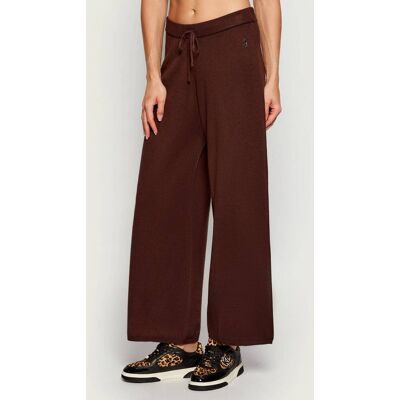 Juicy Couture Spodnie dzianinowe HERITAGE Relaxed fit brązowy M Juicy Couture Spodnie dzianinowe HERITAGE Relaxed fit brązowy M