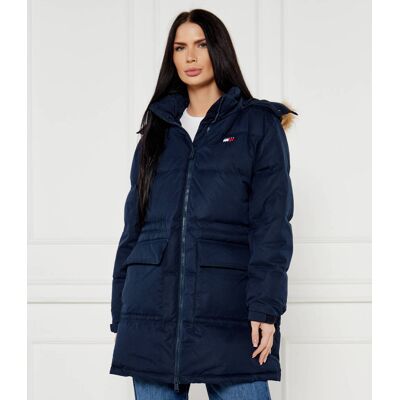 Tommy Jeans Puchowa kurtka Regular Fit granatowy S Tommy Jeans Puchowa kurtka Regular Fit granatowy S