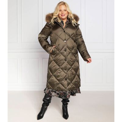 Persona by Marina Rinaldi Kurtka PASTELLO plus size Straight fit zielony 40 Persona by Marina Rinaldi Kurtka PASTELLO plus size Straight fit zielony 40