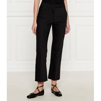 Marella Spodnie cygaretki KAPOK flare fit czarny 38 Marella Spodnie cygaretki KAPOK flare fit czarny 38