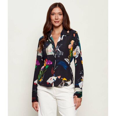Desigual Koszula Fereo Slim Fit czarny M Desigual Koszula Fereo Slim Fit czarny M