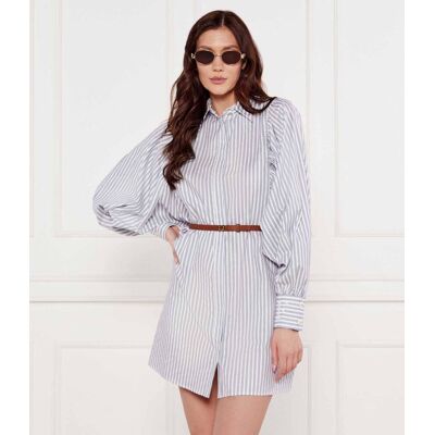 Elisabetta Franchi Sukienka z paskiem biały 38 Elisabetta Franchi Sukienka z paskiem biały 38