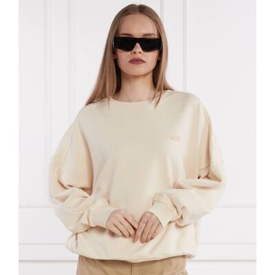 Boss ORANGE Bluza C_Emina Loose fit beżowy L Boss ORANGE Bluza C_Emina Loose fit beżowy L