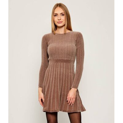 Guess Sukienka MORGAN beżowy XL Guess Sukienka MORGAN beżowy XL
