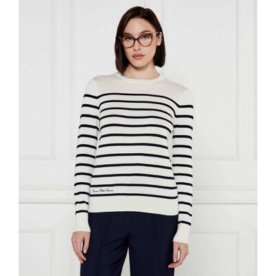 Polo Ralph Lauren LAUREN RALPH LAUREN Sweter SHAVONNE Regular Fit ecru S Polo Ralph Lauren LAUREN RALPH LAUREN Sweter SHAVONNE Regular Fit ecru S
