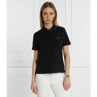 Napapijri Polo E-NINA Slim Fit czarny XS Napapijri Polo E-NINA Slim Fit czarny XS