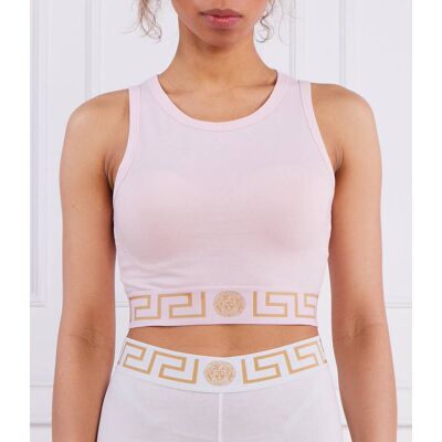 Versace Top Regular Fit pudrowy róż XL Versace Top Regular Fit pudrowy róż XL