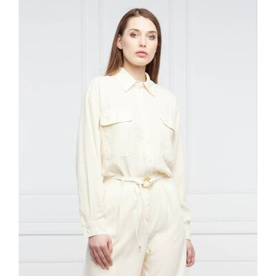 Patrizia Pepe Koszula Regular Fit kremowy 40 Patrizia Pepe Koszula Regular Fit kremowy 40