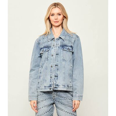 One Teaspoon Kurtka jeansowa 25TH BIRTHDAY TRUCKER Relaxed fit błękitny XS One Teaspoon Kurtka jeansowa 25TH BIRTHDAY TRUCKER Relaxed fit błękitny XS