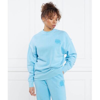 Karl Lagerfeld Bluza ikonik 2.0 tonal Relaxed fit niebieski XL Karl Lagerfeld Bluza ikonik 2.0 tonal Relaxed fit niebieski XL
