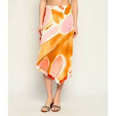 Desigual Spódnica FAL_VENT pomarańczowy S Desigual Spódnica FAL_VENT pomarańczowy S