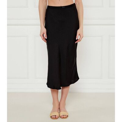 DKNY Satynowa spódnica czarny S DKNY Satynowa spódnica czarny S