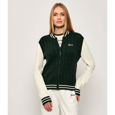 Guess ACTIVE Sweter LAVINIA Regular Fit butelkowa zieleń XS Guess ACTIVE Sweter LAVINIA Regular Fit butelkowa zieleń XS