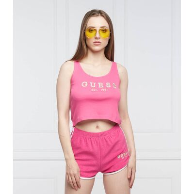 Guess Top Slim Fit różowy L Guess Top Slim Fit różowy L
