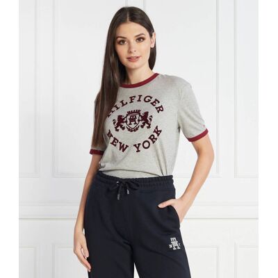 Tommy Hilfiger T-shirt Regular Fit szary XL Tommy Hilfiger T-shirt Regular Fit szary XL