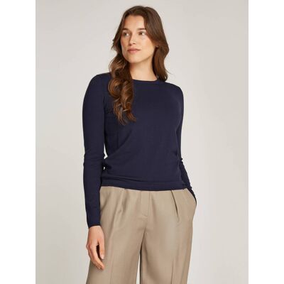 Calvin Klein Sweter Regular Fit granatowy XS Calvin Klein Sweter Regular Fit granatowy XS