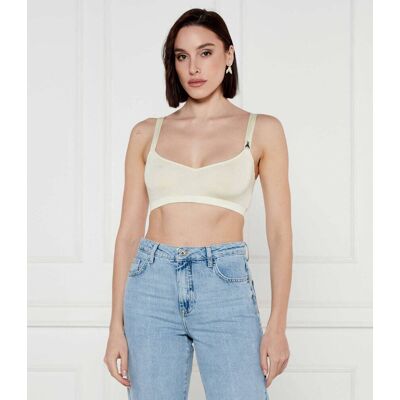 Patrizia Pepe Top Slim Fit żółty M Patrizia Pepe Top Slim Fit żółty M