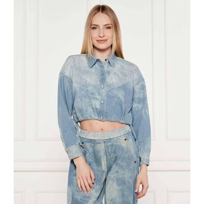 One Teaspoon Jeansowa koszula BUBBLE Cropped Fit niebieski L One Teaspoon Jeansowa koszula BUBBLE Cropped Fit niebieski L