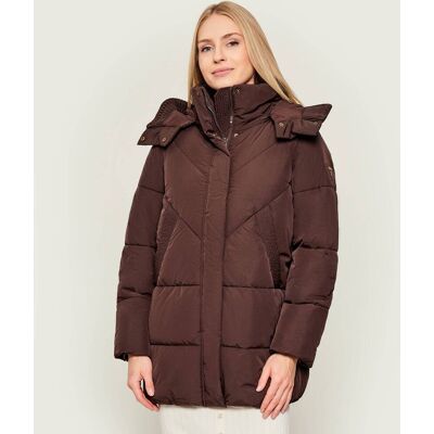 Guess Kurtka ELEONOR Regular Fit brązowy XS Guess Kurtka ELEONOR Regular Fit brązowy XS