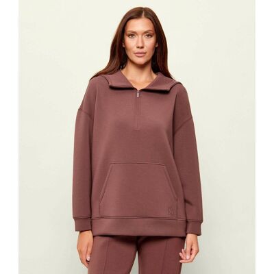 Weekend MaxMara Bluza WKDRADURA Relaxed fit brązowy XS Weekend MaxMara Bluza WKDRADURA Relaxed fit brązowy XS