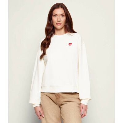 HUGO Bluza Deroxina_7 Relaxed fit ecru XL HUGO Bluza Deroxina_7 Relaxed fit ecru XL