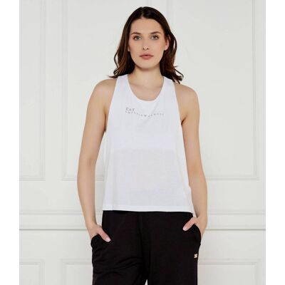 EA7 Top Regular Fit biały M EA7 Top Regular Fit biały M
