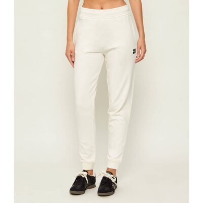 HUGO Spodnie dresowe Nelfinia Regular Fit ecru XS HUGO Spodnie dresowe Nelfinia Regular Fit ecru XS