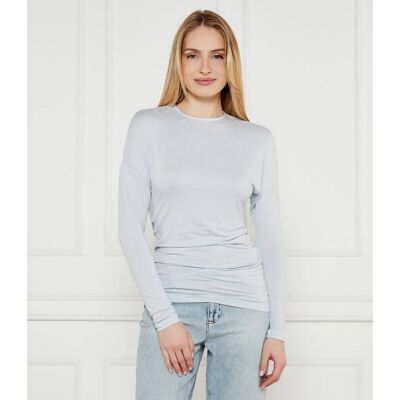 MAX&Co.; Bluzka LOIRA Slim Fit błękitny XS MAX&Co.; Bluzka LOIRA Slim Fit błękitny XS