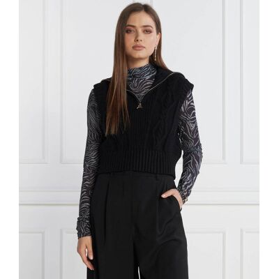 Patrizia Pepe Kamizelka Regular Fit czarny L Patrizia Pepe Kamizelka Regular Fit czarny L