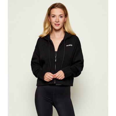 Guess ACTIVE Sweter FLAMINIA Cropped Fit z dodatkiem wełny czarny XS Guess ACTIVE Sweter FLAMINIA Cropped Fit z dodatkiem wełny czarny XS