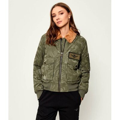 Aeronautica Militare Kurtka bomber Regular Fit zielony 40 Aeronautica Militare Kurtka bomber Regular Fit zielony 40